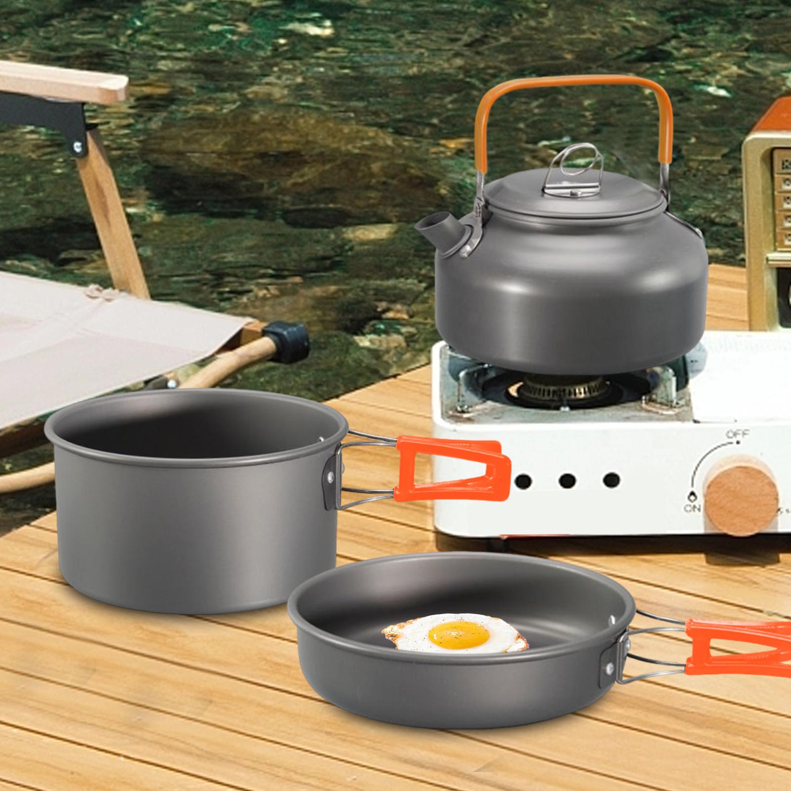 ชุดเครื่องครัวสำหรับตั้งแคมป์  - Camping Cooking Set Non Stick บทวิจารณ์และราคา