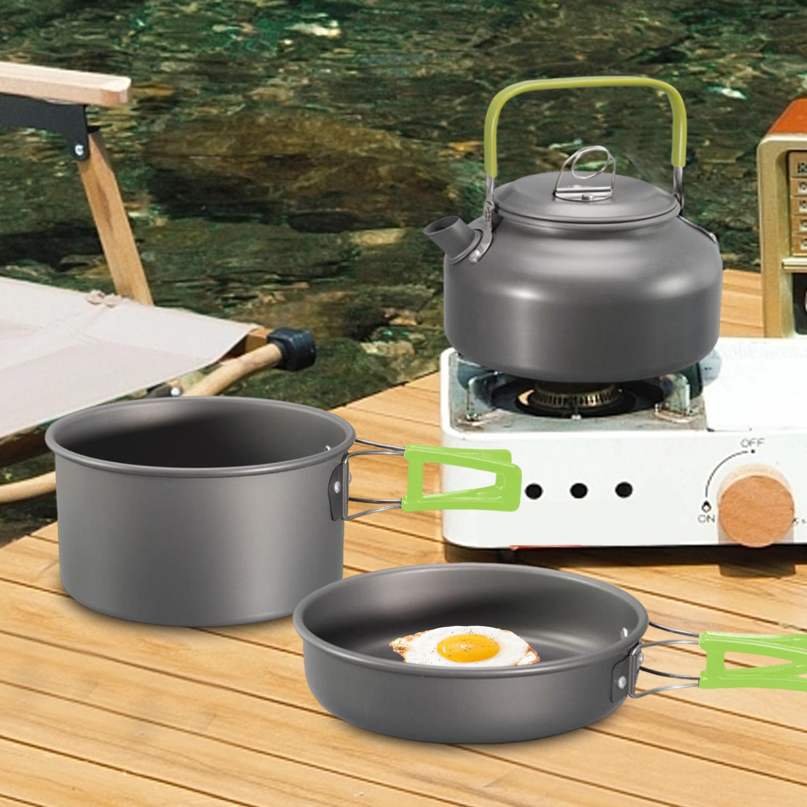 ชุดเครื่องครัวสำหรับตั้งแคมป์  - Camping Cooking Set Non Stick บทวิจารณ์และราคา