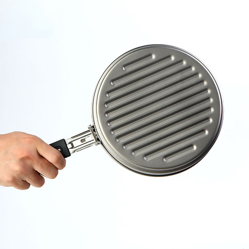 กระทะไทเทเนียมบริสุทธิ์ 1.1 ลิ - Camping Cooking Frying Pan บทวิจารณ์และราคา
